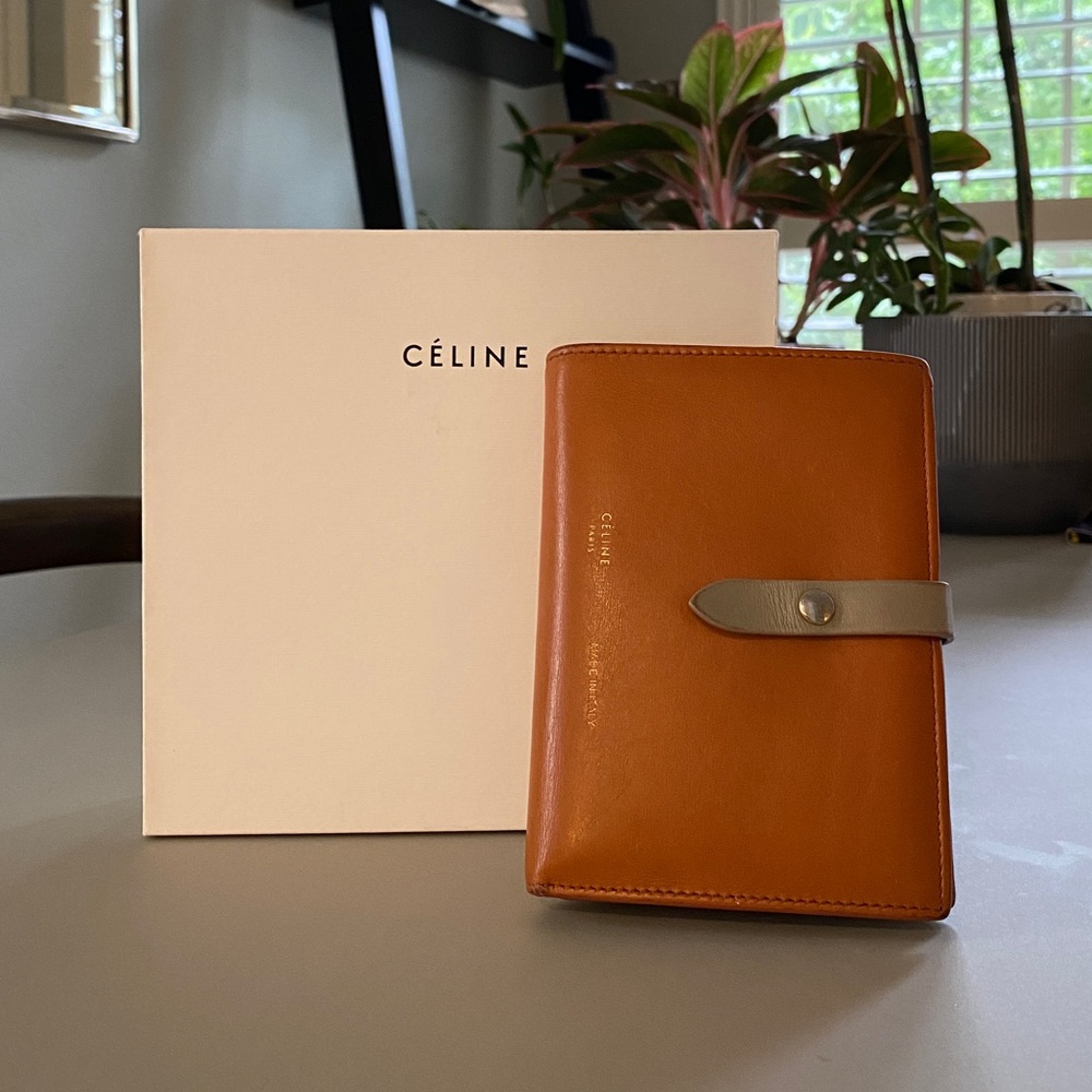Celine Multifunction Wallet in Orange